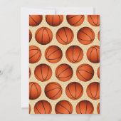 Personal Sport Basketbal Baby shower Kaart (Achterkant)