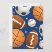 Personal Sports All-Star Baby shower kleur Kaart (Achterkant)