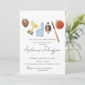 Personal Sports Baby shower Bundle Kaart (Staand voorkant)