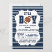 Personal Sprinkle Sports Football Baby shower Kaart (Voorkant)