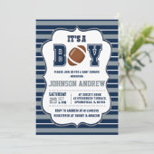 Personal Sprinkle Sports Football Baby shower Kaart (Staand voorkant)