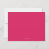 Personal Stationery van Fuchsia Airmail Notitiekaartje (Achterkant)