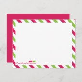 Personal Stationery van Fuchsia Airmail Notitiekaartje (Voorkant / Achterkant)