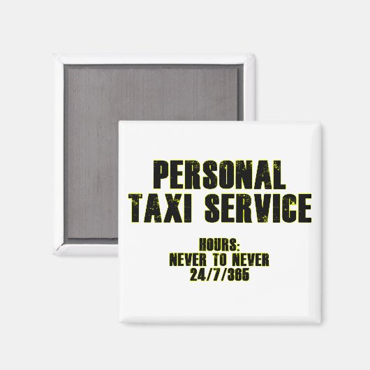 Personal Taxi Service Magneet (Voorkant / Achterkant)