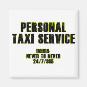 Personal Taxi Service Magneet (Voorkant)
