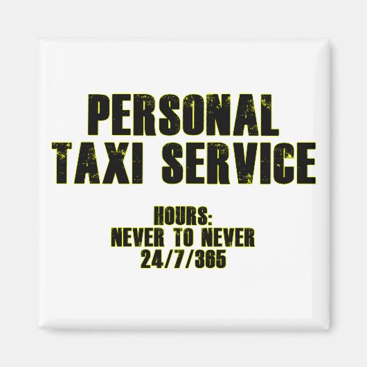 Personal Taxi Service Magneet (Voorkant)