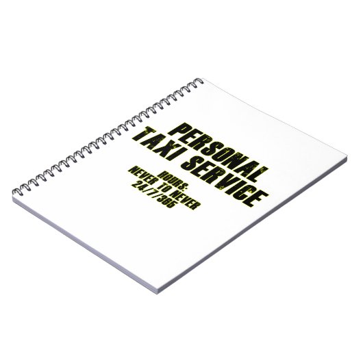 Personal Taxi Service Notitieboek (Linkerzijde)