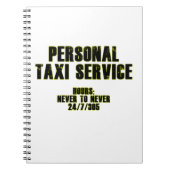 Personal Taxi Service Notitieboek (Voorkant)