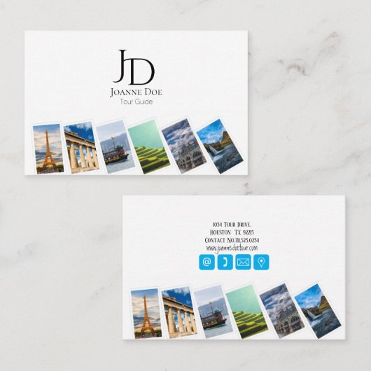 Personal Tour Guide 2 Visitekaartje (Voorkant / Achterkant)