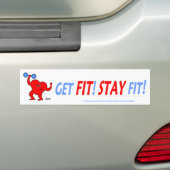 Personal Trainer Aerobics Instructor Heart Health Bumpersticker (Op auto)