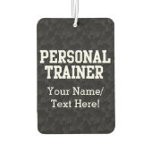 Personal Trainer Black Varsity Luchtverfrisser (Achterkant)