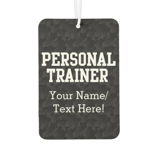Personal Trainer Black Varsity Luchtverfrisser (Achterkant)