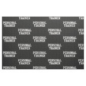 Personal Trainer Black Varsity Stof (Fat Quarter)