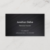 Personal Trainer Black Visitekaartje (Achterkant)