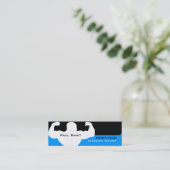 Personal Trainer Blue Black Visitekaartje (Staand voorkant)