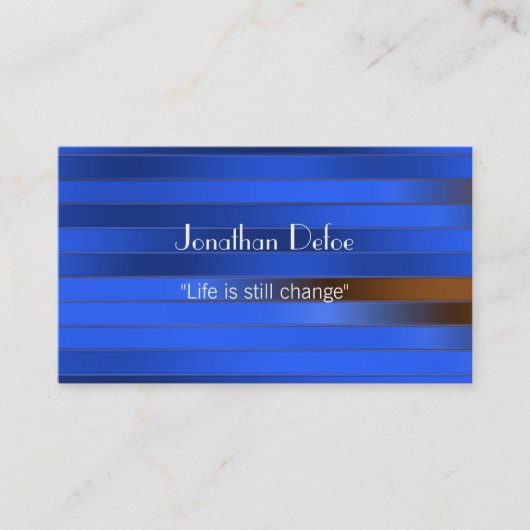 Personal Trainer Blue Visitekaartje (Voorkant)