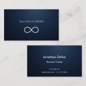 Personal Trainer Blue Visitekaartje (Voorkant / Achterkant)