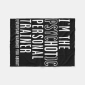 Personal Trainer Bodybuilding Workout Fitness Inst Fleece Deken (Voorkant (Horizontaal))