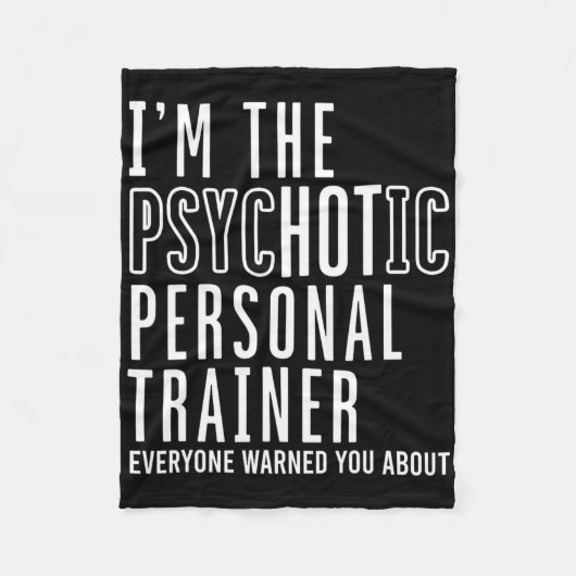 Personal Trainer Bodybuilding Workout Fitness Inst Fleece Deken (Voorkant)