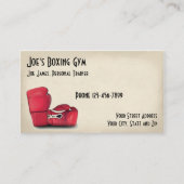 Personal Trainer Boxer Gym Visitekaartje (Voorkant)