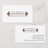 Personal Trainer Brown Visitekaartje (Voorkant / Achterkant)