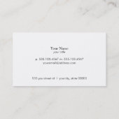 Personal Trainer Business Oranje Card Visitekaartje (Achterkant)