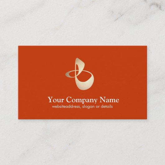 Personal Trainer Business Oranje Card Visitekaartje (Voorkant)