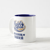 Personal Trainer Cadeau Tweekleurige Koffiemok (Voorkant links)