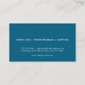 PERSONAL TRAINER CHALK SKETCH LOGO VISITEKAARTJE (Achterkant)