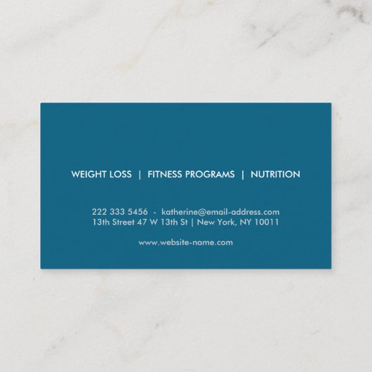 PERSONAL TRAINER CHALK SKETCH LOGO VISITEKAARTJE (Achterkant)