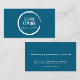 PERSONAL TRAINER CHALK SKETCH LOGO VISITEKAARTJE