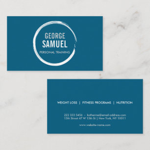 PERSONAL TRAINER CHALK SKETCH LOGO VISITEKAARTJE