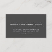 PERSONAL TRAINER CHALK SKETCH LOGO VISITEKAARTJE (Achterkant)