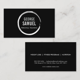 PERSONAL TRAINER CHALK SKETCH LOGO VISITEKAARTJE