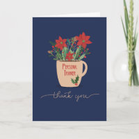 Personal Trainer Dank u Kerstmis Poinsettias