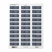 Personal Trainer Dumbbell Return Address Etiket (Full Sheet)
