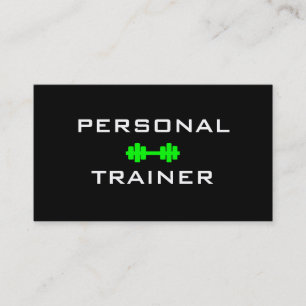 Personal Trainer Dumbell Visitekaartje