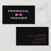Personal Trainer Dumbell Visitekaartje (Voorkant / Achterkant)