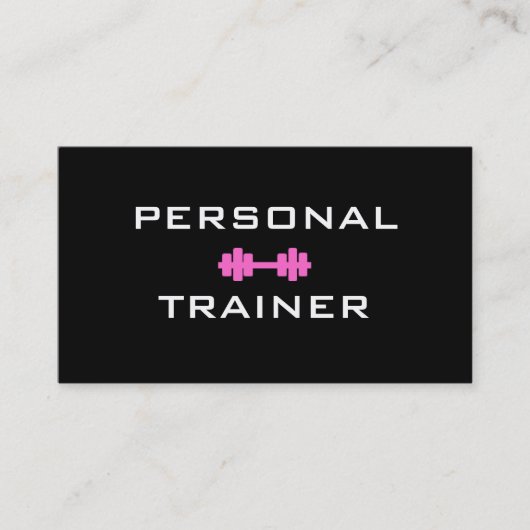 Personal Trainer Dumbell Visitekaartje (Voorkant)