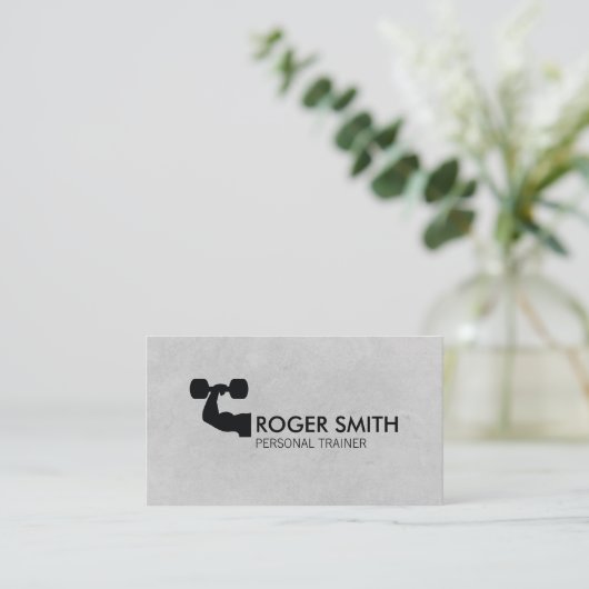 Personal Trainer eenvoudig Visitekaartje (Staand voorkant)