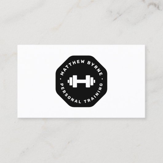 Personal Trainer Embleem Visitekaartje (Voorkant)
