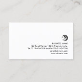 Personal Trainer Faux Chrome Monogram Visitekaartje (Achterkant)