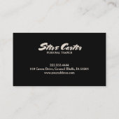 Personal Trainer Fiets Rijdende Coach Kaart Visitekaartje (Achterkant)