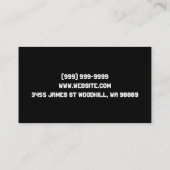 Personal Trainer Fitness BodyBuilder Visitekaartje (Achterkant)