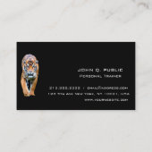 Personal Trainer Fitness Bodybuilding Training Visitekaartje (Achterkant)