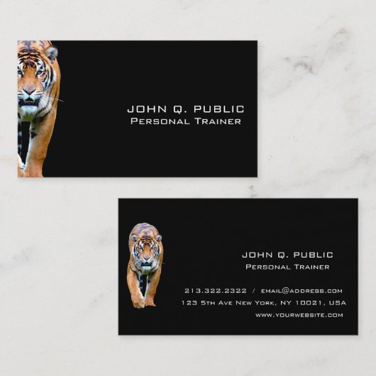 Personal Trainer Fitness Bodybuilding Training Visitekaartje (Voorkant / Achterkant)