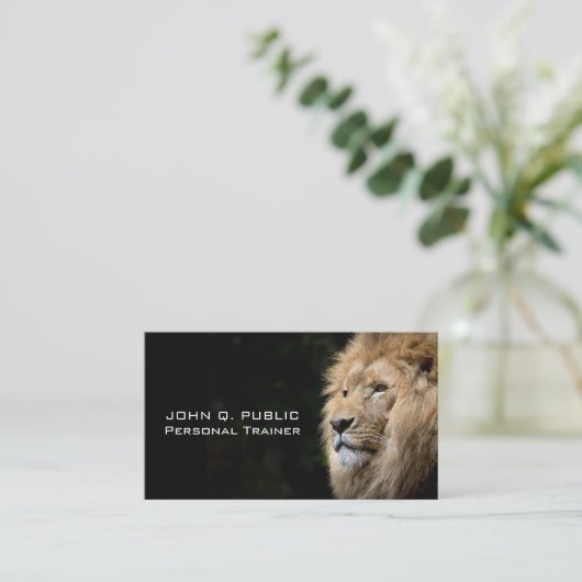 Personal Trainer Fitness Bodybuilding Voeding Visitekaartje (Staand voorkant)