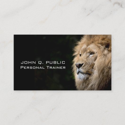 Personal Trainer Fitness Bodybuilding Voeding Visitekaartje (Voorkant)