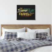 Personal Trainer/Fitness Center Canvas Afdruk (Insitu (Slaapkamer))