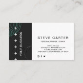 Personal Trainer Fitness Club Coach Visitekaartje (Achterkant)